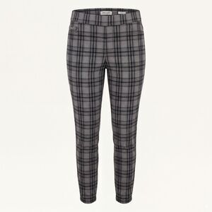 NWT Nine West Heidi Pull-On Skinny Jeans Glasgow Plaid Spandex Women's Size 14